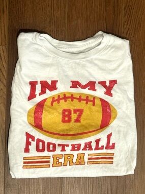 White Graphic Tee - 'In My Football Era'